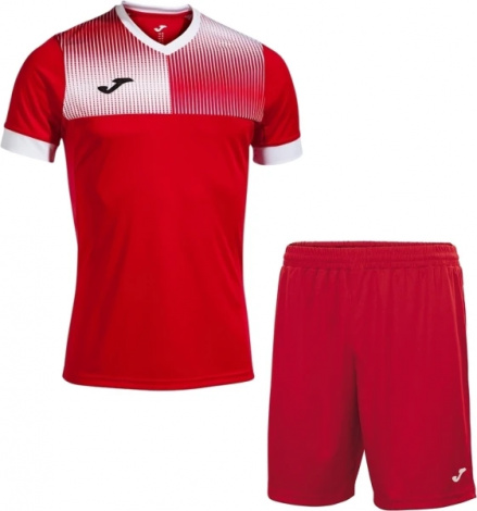 Комплект футбольной формы Joma ECO SUPERNOVA красно-белый 103128.602_100053.600