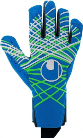 Вратарские перчатки Uhlsport AQUAGRIP HN сине-салатово-белые 1011339 01