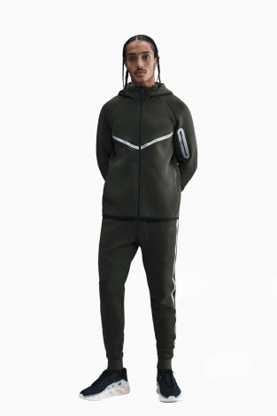 Кофта Nike Tech Fleece Hoodie Windrunner Full-Zip - зеленый
