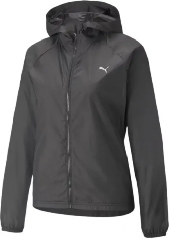 Ветровка для бега женская Puma UV FAVOURITE WOVEN черная 521683-01