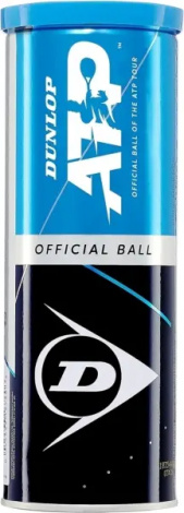 Набор мячей для тенниса Dunlop ATP OFFICIAL 3B желтый (3 штуки) 601313