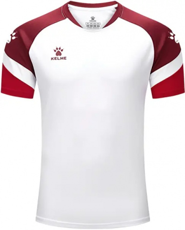 Футболка Kelme BRAVO бело-бордовая 7351TX1092.9158