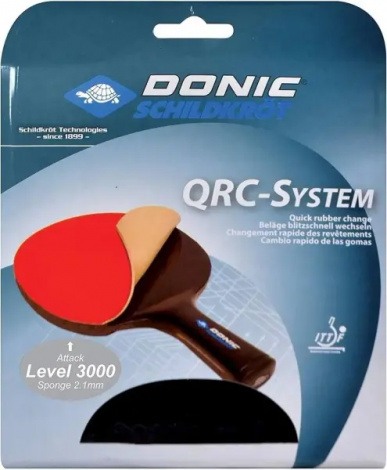 Набір накладок для ракеток Donic QRC LEVEL 3000 ENERGY чорно-червоний 752578