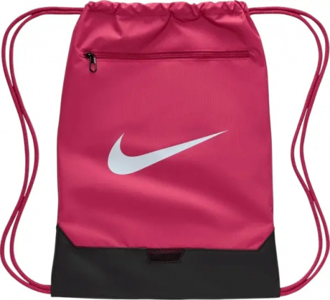 Сумка-мешок Nike BRASILIA 9.5 DRAWSTRING 18L темно-розовая DM3978-634