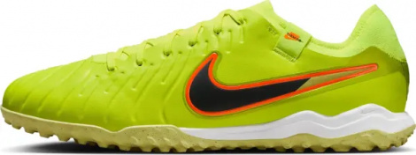 Сороконіжки (шиповки) Nike TIEMPO LEGEND 10 ACADEMY TF лаймово-оранжево-чорні DV4342-701