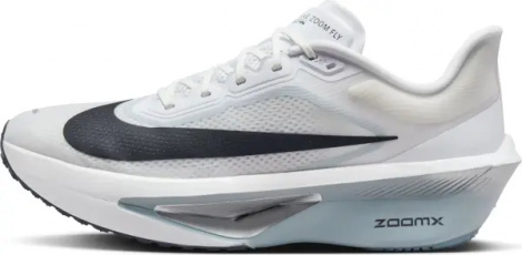 Кроссовки беговые Nike ZOOM FLY 6 бело-черно-серые FN8454-104