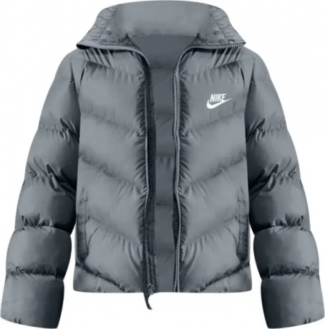 Куртка подростковая Nike SPORTSWEAR ALL DAY PLAY THERMA-FIT LOOSE-FIT серая HQ4976-084