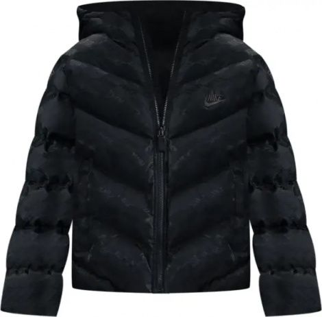 Куртка подростковая Nike SPORTSWEAR ALL DAY PLAY THERMA-FIT LOOSE-FIT черная HQ9374-010