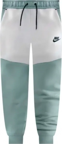 Спортивні штани підліткові Nike SPORTSWEAR TECH FLEECE бірюзово-білі HV5869-054