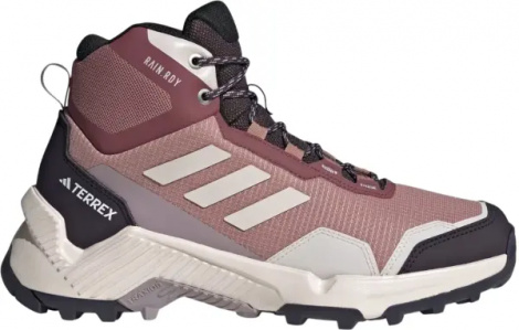 Кросівки для хайкінгу жіночі Adidas TERREX EASTRAIL 2.0 MID RAIN.RDY HIKING темно-рожево-кремово-чорні JP5115