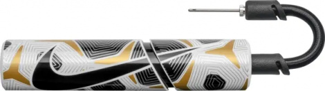 Насос Nike ESSENTIAL BALL PUMP бело-черно-золотой N.000.1384.189