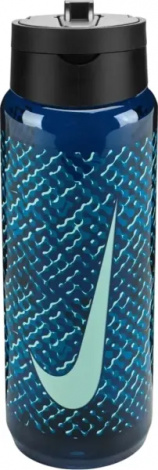 Бутылка для воды Nike TR RENEW RECHARGE STRAW BOTTLE 24 OZ 709 мл темно-сине-голубая N.100.7643.459.24