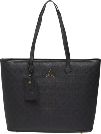 Сумка через плечо Nike JORDAN MONOGRAM TOTE BAG 32L черно-золотая LM0990-K5X