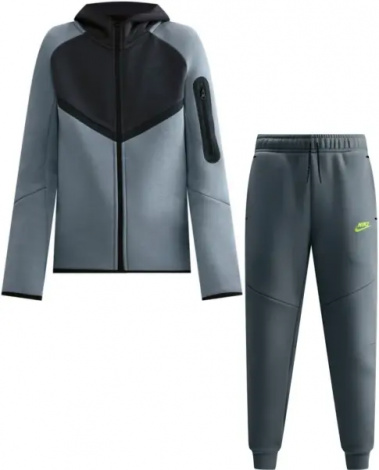 Спортивний костюм підлітковий Nike SPORTSWEAR TECH FLEECE димчасто-сіро-чорний HV5867-060__HV5869-060