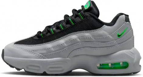 Кроссовки детские Nike AIR MAX 95 RECRAFT (PS) серо-черно-зеленые HQ6364-012