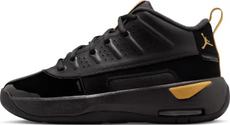 Кроссовки подростковые Nike JORDAN MAX AURA 7 (GS) черно-золотые HQ2089-007