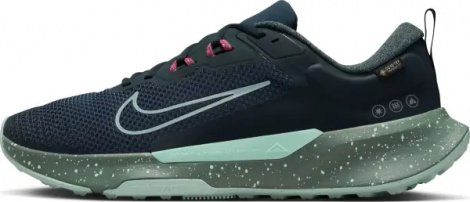 Кроссовки для трейлраннинга Nike JUNIPER TRAIL 2 GORE-TEX WATERPROOF темно-зелено-мятно-розовые HM9734-302