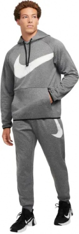 Спортивный костюм Nike THERMA-FIT SWOOSH FITNESS серый FZ1072-010__FZ1074-010