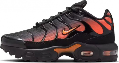 Кроссовки детские Nike AIR MAX PLUS (PS) черно-оранжевые FZ0023-041