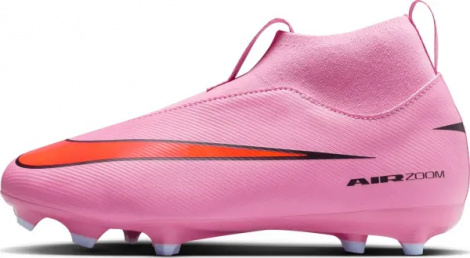 Бутсы детские Nike JR MERCURIAL ZOOM SUPERFLY 10 ACADEMY FG/MG розово-красные FQ8304-600
