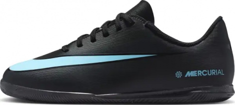 Футзалки (бампы) детские Nike JR MERCURIAL VAPOR 16 CLUB IC черно-голубые FQ8289-001