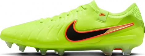 Бутси Nike TIEMPO LEGEND 10 ELITE FG лаймово-оранжево-чорні DV4328-701
