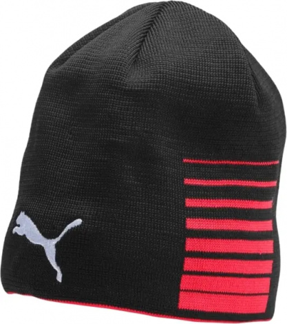 Шапка Puma LIGA REVERSIBLE BEANIE черно-красная 022357-01