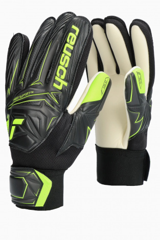 Вратарские перчатки Reusch Attrakt Starter Solid Finger Support Junior - черный