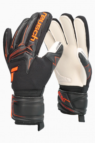 Воротарські рукавички Reusch Attrakt Advance Finger Support Junior - чорний