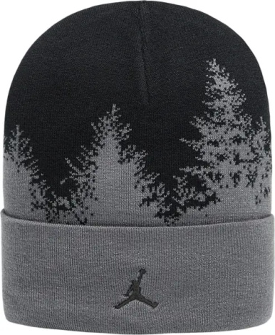 Шапка Nike JORDAN PEAK BEANIE сіро-чорна HV1077-068