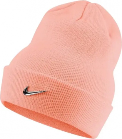 Шапка Nike BEANIE METAL SWOOSH персиковая DA1997-697