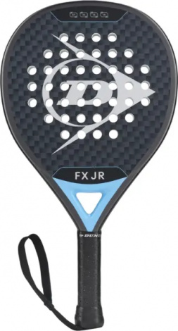 Ракетка для падл-тенниса детская Dunlop PRT FX JUNIOR 2026 черно-голубая 10370746