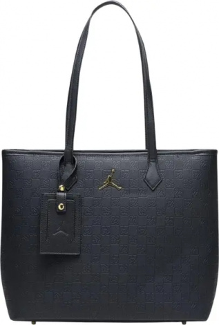 Сумка через плече Nike JORDAN MONOGRAM TOTE BAG 17L чорно-золота MM0990-K5X