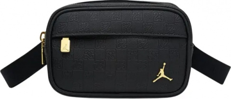 Сумка через плече Nike JORDAN MONOGRAM CAMERA BAG чорно-золота MA0988-K5X