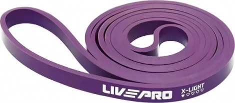 Еспандер-петля для підтягування LivePro SUPER BAND X-LIGHT фіолетова LP8410-XL