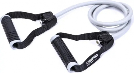 Эспандер трубчатый LivePro TONING TUBE PRO серо-черный LP8405-XH