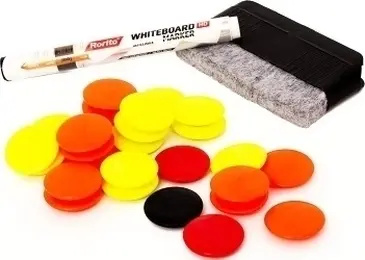 Набір для тактичних дощок Meta SET OF MAGNET, MARKER, DUSTER різнокольоровий 1930000200