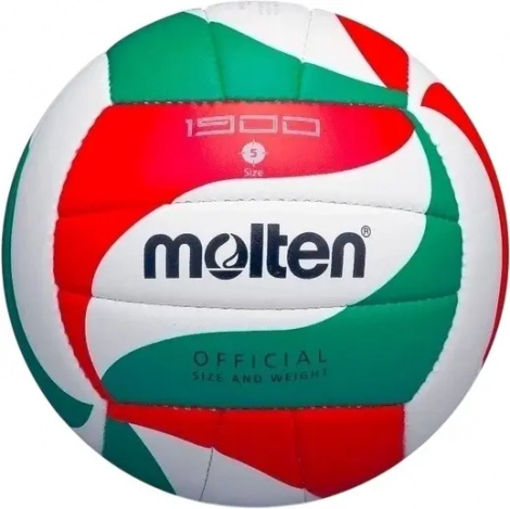 Волейбольний м'яч Molten 1900 біло-зелено-червоний