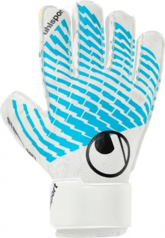 Вратарские перчатки Uhlsport FM CYBERTEC STARTER SOFT бело-голубые 1011384 01