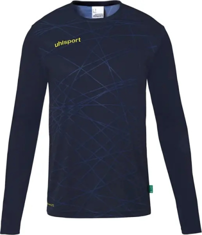 Вратарская кофта Uhlsport PREDICTION GOALKEEPER SHIRT темно-сине-лимонная 1005305 41