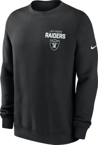 Свитшот Nike LAS VEGAS RAIDERS DRAW BLOCK CLUB NFL черный NKPV00A8D-KU0