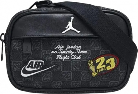 Сумка через плечо Nike JORDAN MONOGRAM CAMERA BAG черная MA9159-023