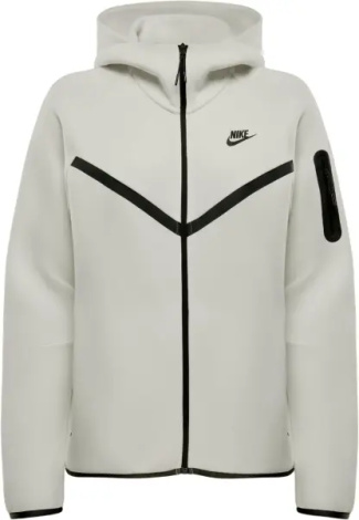 Толстовка жіноча Nike SPORTSWEAR TECH FLEECE WINDRUNNER FULL-ZIP HOODIE молочний HV6747-110