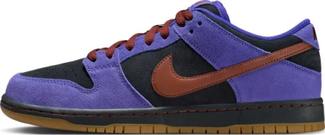 Кроссовки Nike SB DUNK LOW PRO фиолетово-черно-коричневые HQ1625-500
