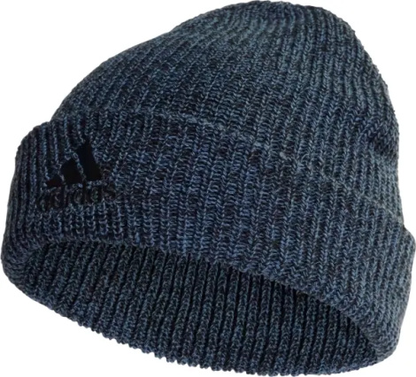 Шапка Adidas MÉLANGE BEANIE темно-синьо-чорна HL4840