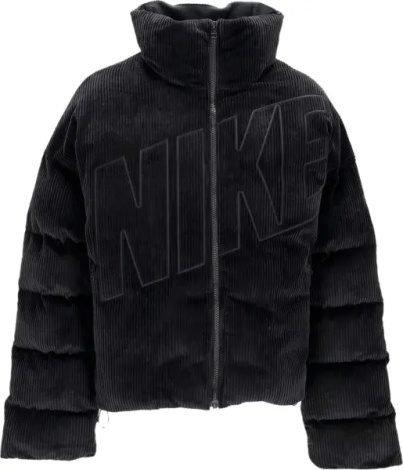 Куртка жіноча Nike SPORTSWEAR ESSENTIAL THERMA-FIT OVERSIZED CORDUROY чорна FB8727-010
