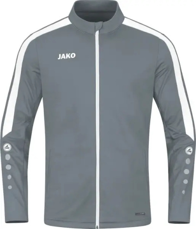 Олімпійка (мастерка) дитяча Jako POWER сіро-біла 9323-840