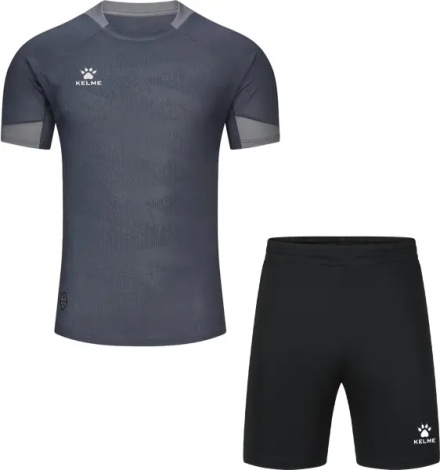 Комплект футбольной формы Kelme GETAFE темно-серо-черный 8551ZB11078.9201_7351ZB1255.9000