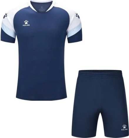 Комплект футбольной формы Kelme BRAVO темно-сине-белый 7351TX1092.9424_7351ZB1255.9416