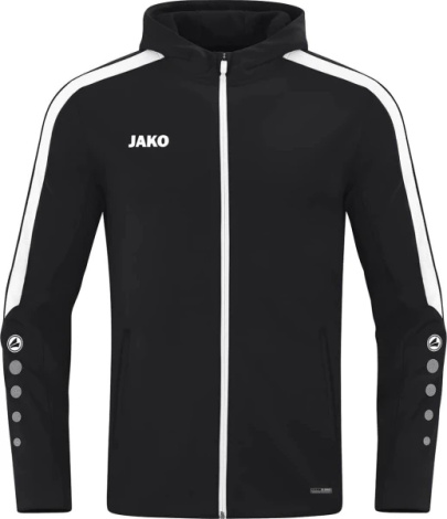 Олімпійка (мастерка) з капюшоном дитяча Jako POWER чорно-біла 6823-800
